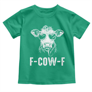 Funny F-Cow-F Cow Attitude Meme Toddler T Shirt Subtle Sass Farm Fresh Humor TS02 Irish Green Print Your Wear