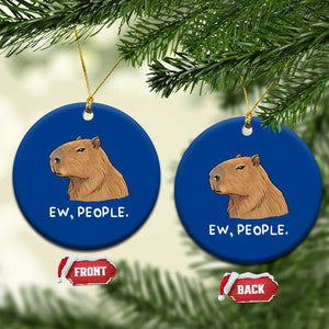 Anti Social Capybara Meme Ceramic Ornament Ew People Sarcastic Funny Introvert Gift TS02 1pc Blue Print Your Wear