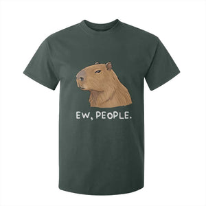 Anti Social Capybara Meme T Shirt For Kid Ew People Sarcastic Funny Introvert Gift TS02 Dark Forest Green Print Your Wear
