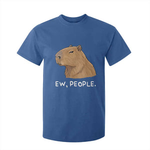Anti Social Capybara Meme T Shirt For Kid Ew People Sarcastic Funny Introvert Gift TS02 Royal Blue Print Your Wear