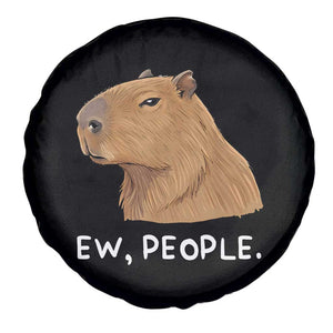 Anti Social Capybara Meme Spare Tire Cover Ew People Sarcastic Funny Introvert Gift TS02 Print Your Wear