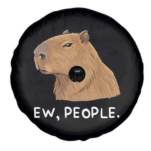 Anti Social Capybara Meme Spare Tire Cover Ew People Sarcastic Funny Introvert Gift TS02 Print Your Wear