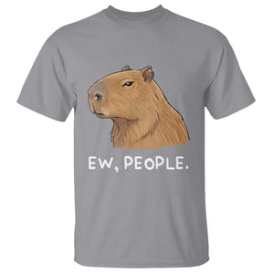 Anti Social Capybara Meme T Shirt Ew People Sarcastic Funny Introvert Gift TS02 Sport Gray Print Your Wear