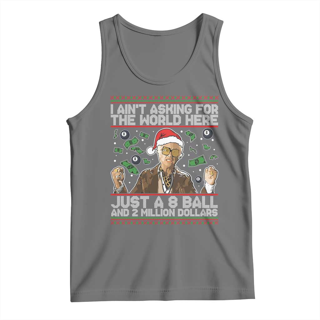 Funny Billy Wish Meme Just A 8 Ball and 2 Million Dollars Tank Top Baby Uncle Ain't Asking for The World TS02 Black Heather Print Your Wear