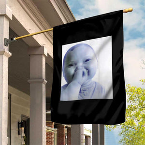 Funny Tuff Baby Giggling Meme Garden Flag Viral AI Niche Baby Holding Laugh Photo TS02 Print Your Wear