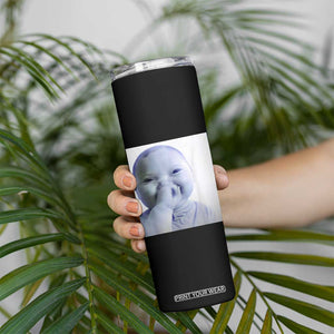 Funny Tuff Baby Giggling Meme Skinny Tumbler Viral AI Niche Baby Holding Laugh Photo TS02 Print Your Wear