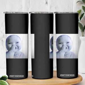 Funny Tuff Baby Giggling Meme Skinny Tumbler Viral AI Niche Baby Holding Laugh Photo TS02 Print Your Wear