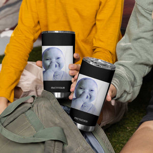 Funny Tuff Baby Giggling Meme Tumbler Cup Viral AI Niche Baby Holding Laugh Photo TS02 Print Your Wear