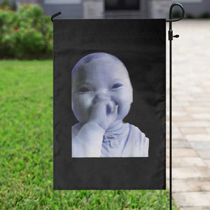 Funny Tuff Baby Giggling Meme Garden Flag Viral AI Niche Baby Holding Laugh Face TS02 Print Your Wear