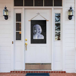 Funny Tuff Baby Giggling Meme Garden Flag Viral AI Niche Baby Holding Laugh Face TS02 Print Your Wear
