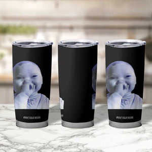 Funny Tuff Baby Giggling Meme Tumbler Cup Viral AI Niche Baby Holding Laugh Face TS02 Print Your Wear