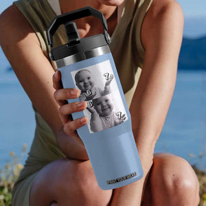 Funny Tuff Baby 67 Meme Flip Straw Tumbler Viral AI Niche Baby Six Seven Hand Gesture TS02 One Size: 30 oz Light Blue Print Your Wear