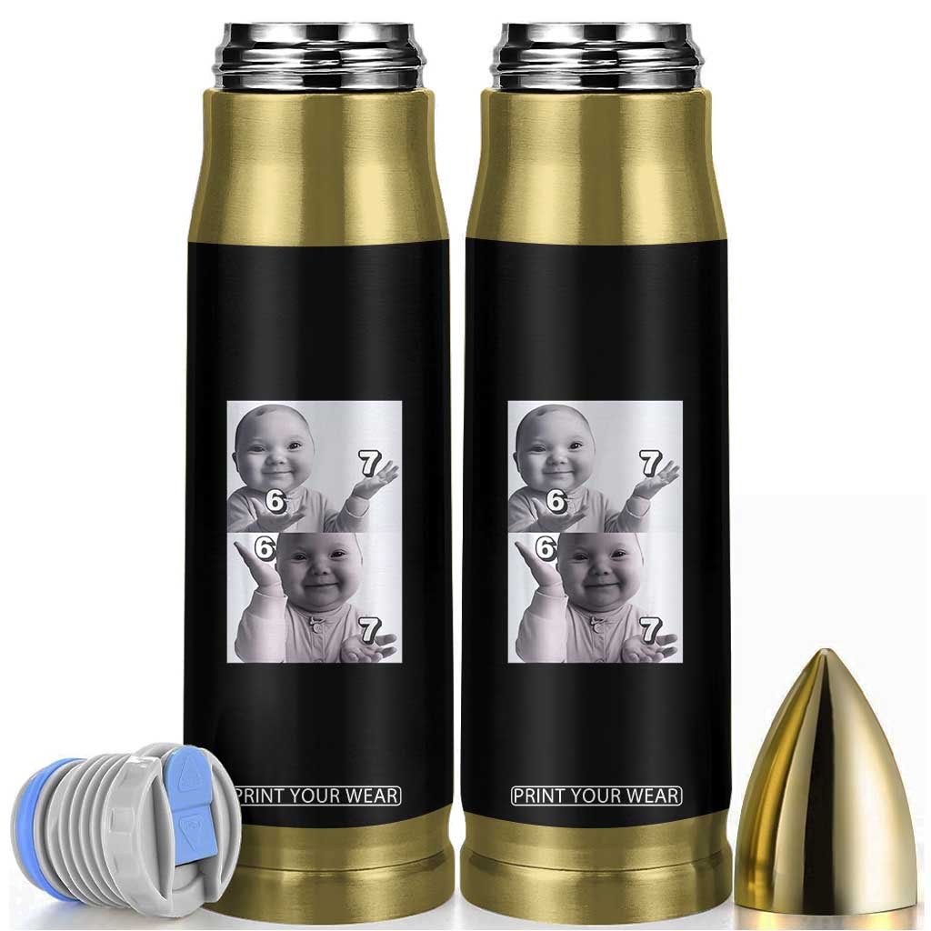 Funny Tuff Baby 67 Meme Bullet Tumbler Viral AI Niche Baby Six Seven Hand Gesture TS02 Black Print Your Wear