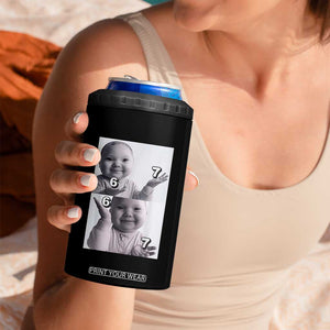 Funny Tuff Baby 67 Meme 4 in 1 Can Cooler Tumbler Viral AI Niche Baby Six Seven Hand Gesture TS02 Print Your Wear