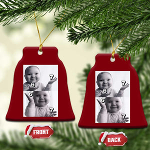 Funny Tuff Baby 67 Meme Ceramic Ornament Viral AI Niche Baby Six Seven Hand Gesture TS02 Print Your Wear