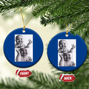 Funny Tuff Baby 67 Meme Ceramic Ornament Viral AI Niche Baby Six Seven Hand Gesture TS02 1pc Blue Print Your Wear