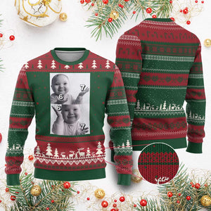 Funny Tuff Baby 67 Meme Ugly Christmas Sweater Viral AI Niche Baby Six Seven Hand Gesture TS02 Red Green Print Your Wear