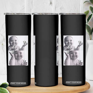 Funny Tuff Baby 67 Meme Skinny Tumbler Viral AI Niche Baby Six Seven Hand Gesture TS02 Print Your Wear