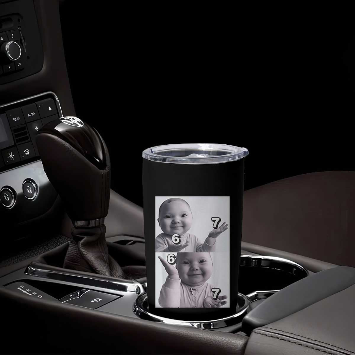 Funny Tuff Baby 67 Meme Tumbler Cup Viral AI Niche Baby Six Seven Hand Gesture TS02 Print Your Wear