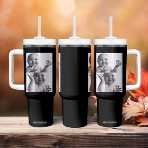 Funny Tuff Baby 67 Meme Tumbler With Handle Viral AI Niche Baby Six Seven Hand Gesture TS02 Print Your Wear