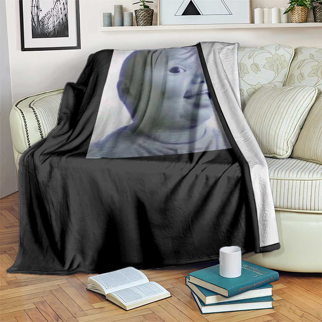 Funny Tuff Baby Side Eye Meme Throw Blanket Viral AI Niche Baby Face Reaction TS02 Print Your Wear