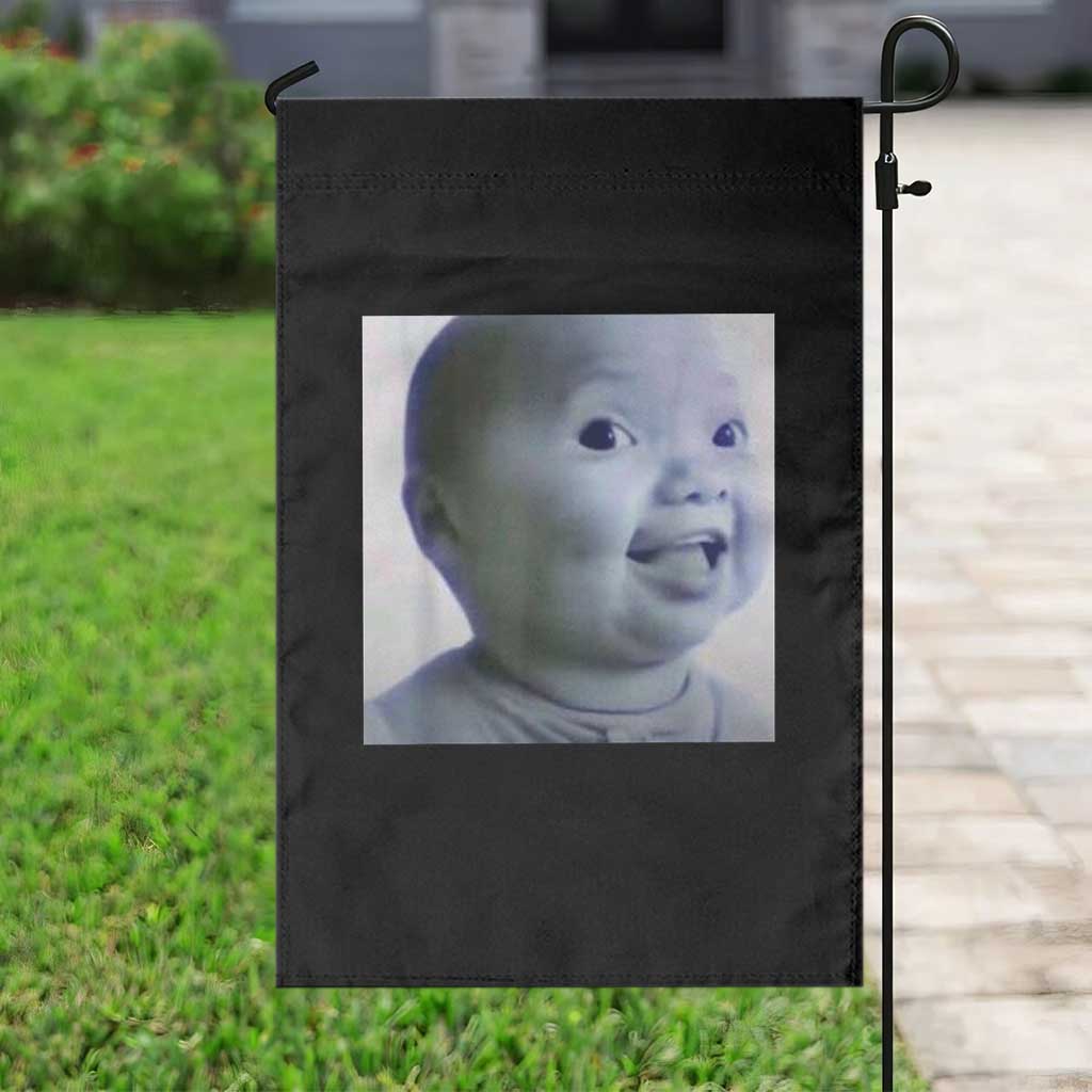 Funny Tuff Baby Side Eye Meme Garden Flag Viral AI Niche Baby Face Reaction TS02 Print Your Wear