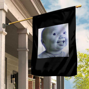 Funny Tuff Baby Side Eye Meme Garden Flag Viral AI Niche Baby Face Reaction TS02 Print Your Wear