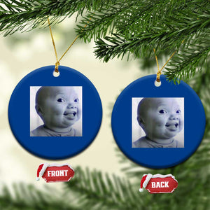 Funny Tuff Baby Side Eye Meme Ceramic Ornament Viral AI Niche Baby Face Reaction TS02 1pc Blue Print Your Wear
