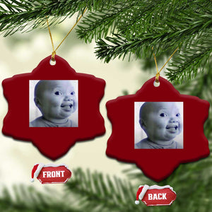 Funny Tuff Baby Side Eye Meme Ceramic Ornament Viral AI Niche Baby Face Reaction TS02 Print Your Wear