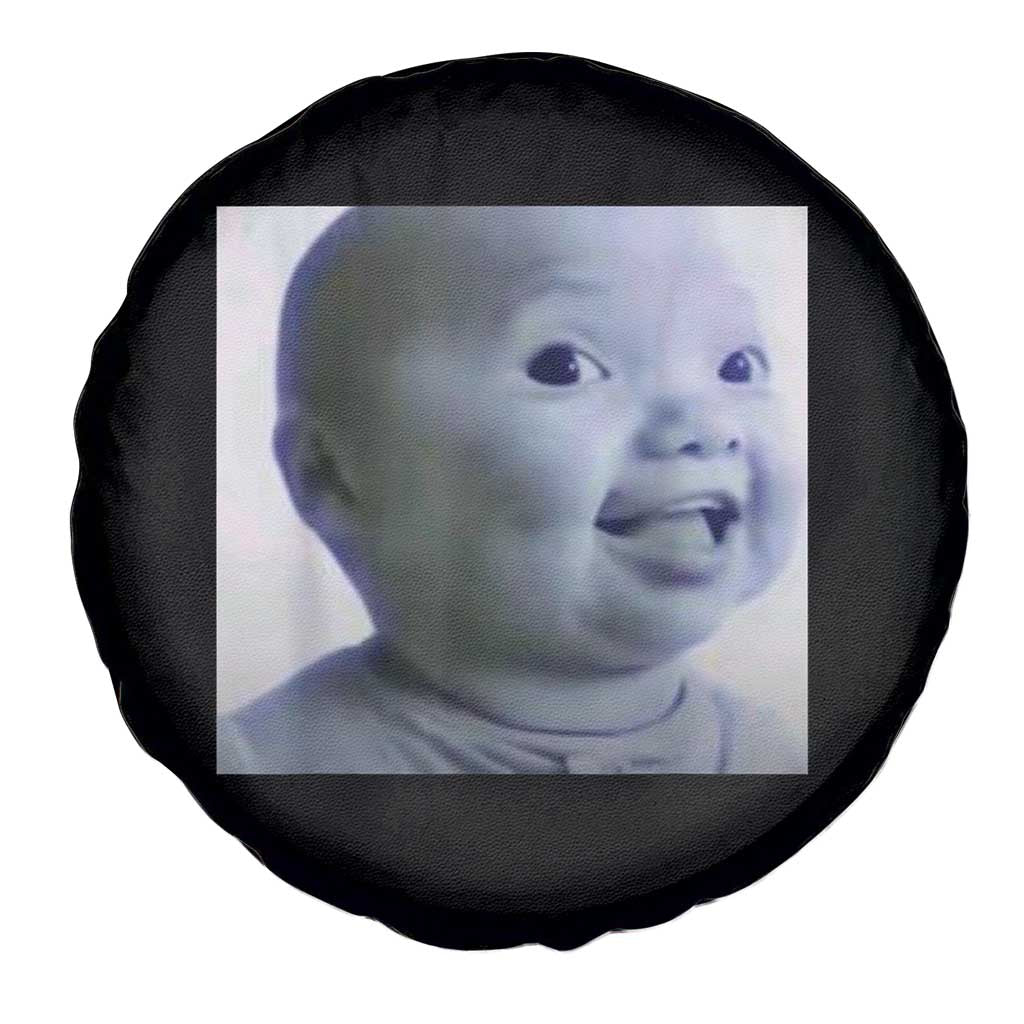 Funny Tuff Baby Side Eye Meme Spare Tire Cover Viral AI Niche Baby Face Reaction TS02 Print Your Wear