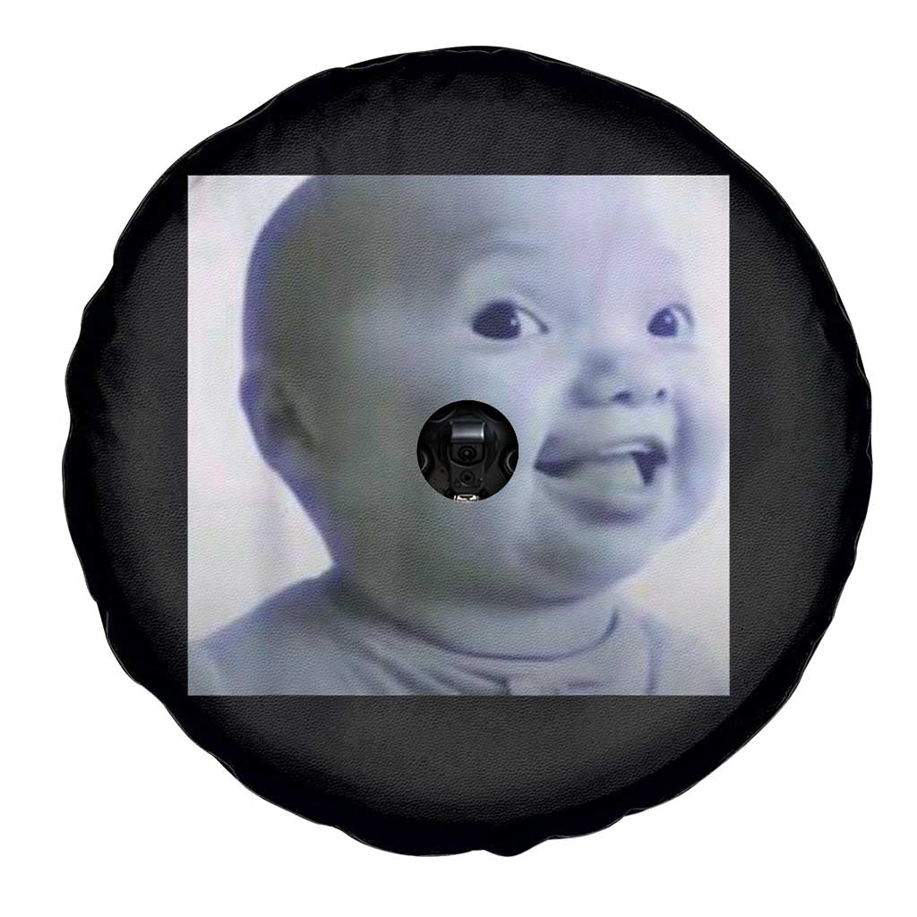 Funny Tuff Baby Side Eye Meme Spare Tire Cover Viral AI Niche Baby Face Reaction TS02 Print Your Wear