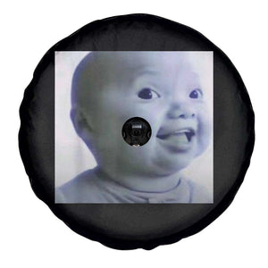 Funny Tuff Baby Side Eye Meme Spare Tire Cover Viral AI Niche Baby Face Reaction TS02 Print Your Wear