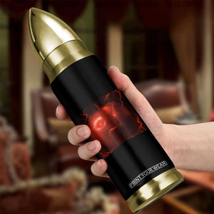 Evil Freaky Apple Meme Bullet Tumbler Creepy Dark AI Fruit Face With Glowing Eyes TS02 Print Your Wear