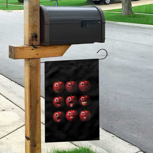 Funny Freaky Apple Faces Meme Graphic Garden Flag Surreal Weird AI Fruit Emotions TS02 Print Your Wear