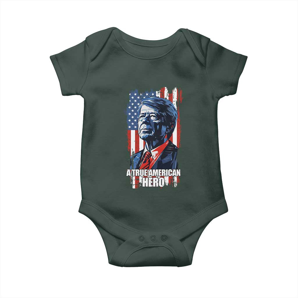 39th President Jimmy Carter Baby Onesie True American Hero US Flag Presidents' Day TS02 Print Your Wear