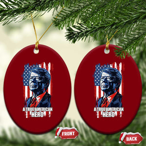 39th President Jimmy Carter Ceramic Ornament True American Hero US Flag Presidents' Day TS02 Print Your Wear