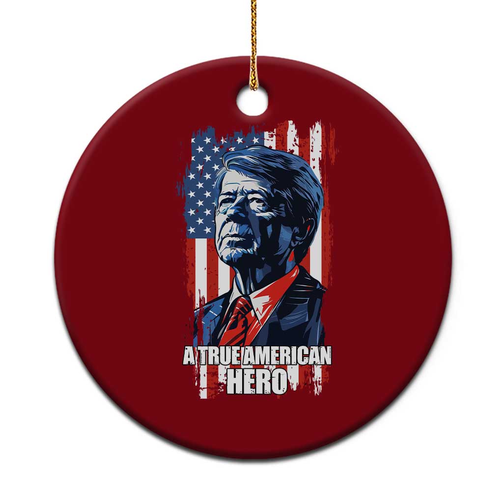 39th President Jimmy Carter Ceramic Ornament True American Hero US Flag Presidents' Day TS02 1pc Red Print Your Wear