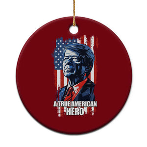 39th President Jimmy Carter Ceramic Ornament True American Hero US Flag Presidents' Day TS02 1pc Red Print Your Wear