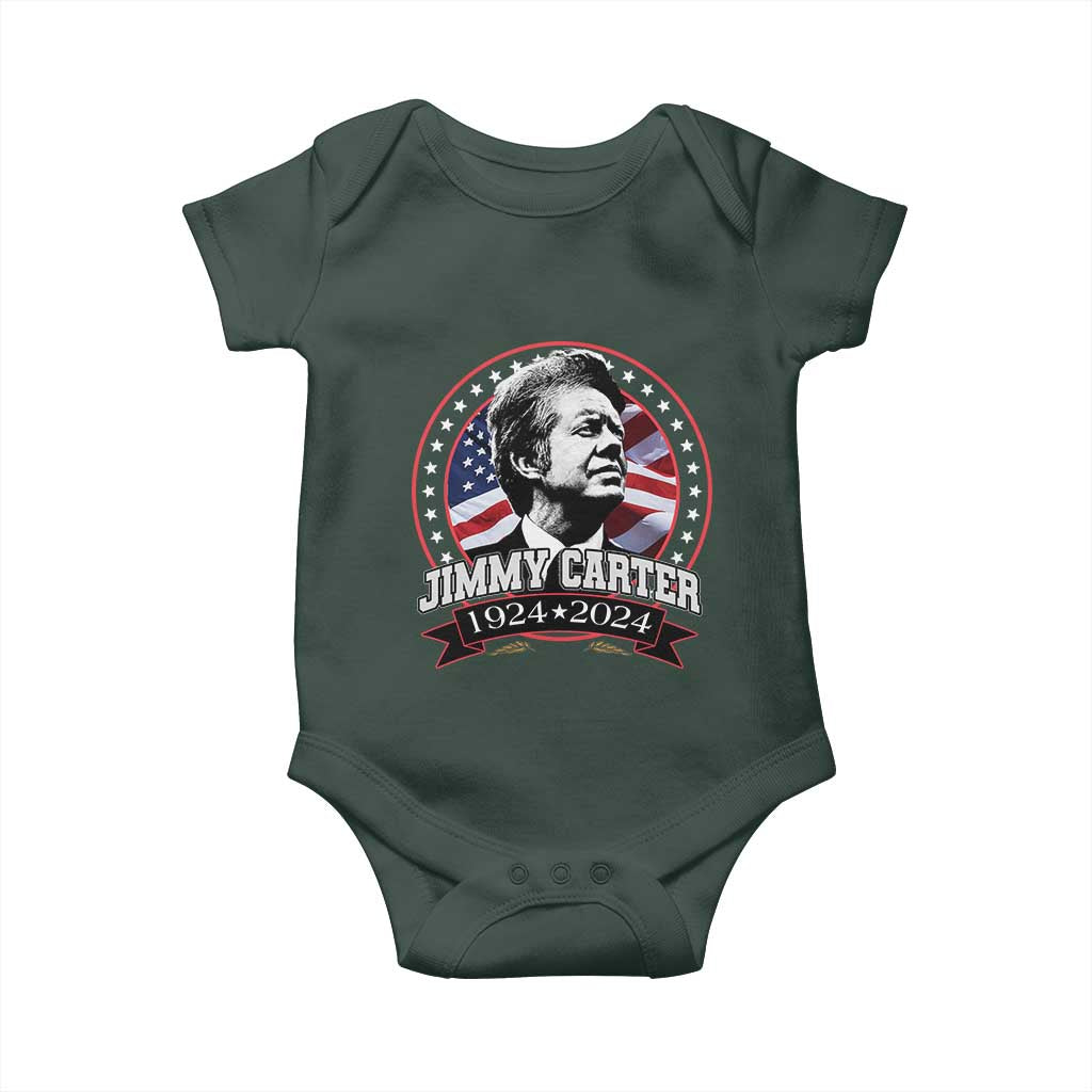 39th President Jimmy Carter Baby Onesie USA Legacy American Flag TS02 Print Your Wear