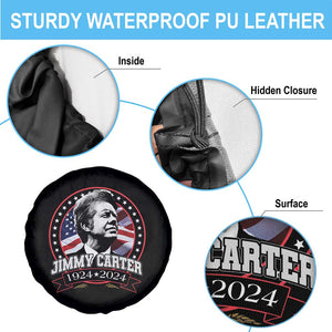 39th President Jimmy Carter Spare Tire Cover USA Legacy American Flag TS02 Print Your Wear