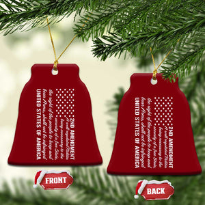 2nd Amendment American Flag Ceramic Ornament Patriotic Right to Bear Arms USA Patriot TS02 Print Your Wear