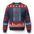 2nd Amendment American Flag Ugly Christmas Sweater Patriotic Right to Bear Arms USA Patriot TS02 Navy Red Print Your Wear