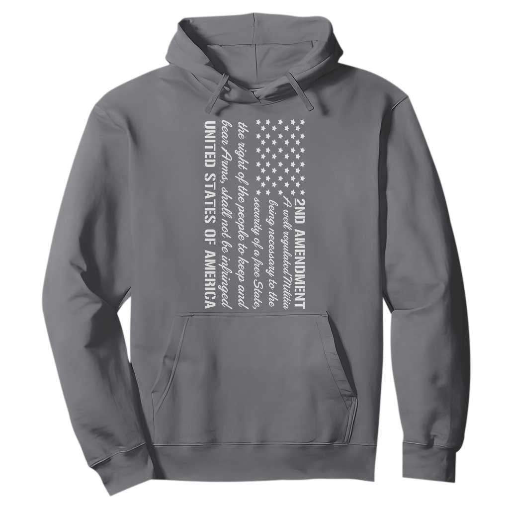 2nd Amendment American Flag Hoodie Patriotic Right to Bear Arms USA Patriot TS02 Charcoal Print Your Wear