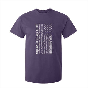 2nd Amendment American Flag T Shirt For Kid Patriotic Right to Bear Arms USA Patriot TS02 Purple Print Your Wear