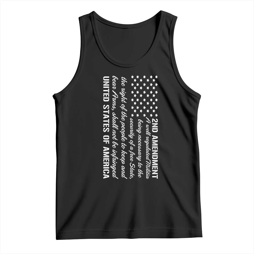 2nd Amendment American Flag Tank Top Patriotic Right to Bear Arms USA Patriot TS02 Black Print Your Wear