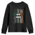 Irish Pride Youth Sweatshirt American Flag Celtic Cross St Patricks Day TS02 Black Print Your Wear