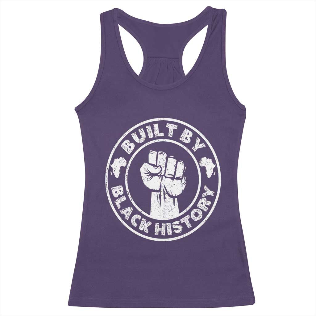 Built By Black History Racerback Tank Top African American Pride TS02 Purple Print Your Wear