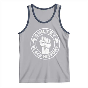 Built By Black History Tank Top African American Pride TS02 Athletic Heather Navy Print Your Wear