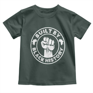 Built By Black History Toddler T Shirt African American Pride TS02 Dark Forest Green Print Your Wear