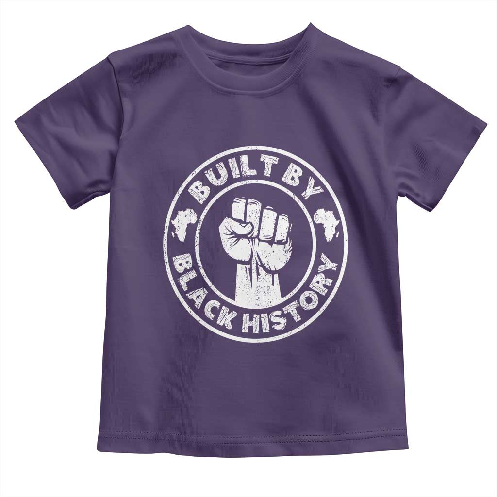 Built By Black History Toddler T Shirt African American Pride TS02 Purple Print Your Wear